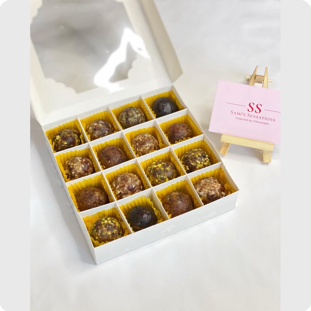 Luxury Eid Filled Dates Gift Box, handmade by Sami's Sensations